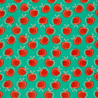 Musselin Stoff - Apfel