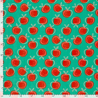 Musselin Stoff - Apfel