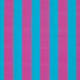 French Terry Stoff - Blockstreifen Pink Türkis