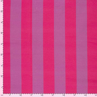French Terry Stoff - Blockstreifen Pink Lila
