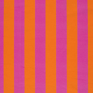 French Terry Stoff - Blockstreifen Pink Orange