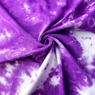 Leinen-Viskose Stoff - Batik Violett