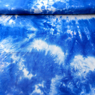 Leinen-Viskose Stoff - Royalblau