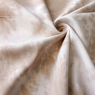 Leinen-Viskose Stoff - Batik in Beige