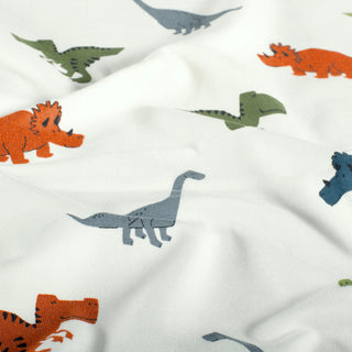 Baumwolljersey Stoff - Dinosaurier