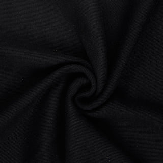 Rippbündchen Stoff Schwarz – Stoff im Detail