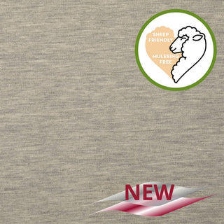 Merino Jersey Stoff Uni Grau