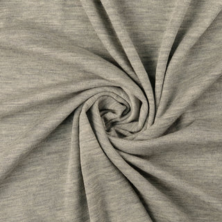 Merino Jersey Stoff Uni Grau