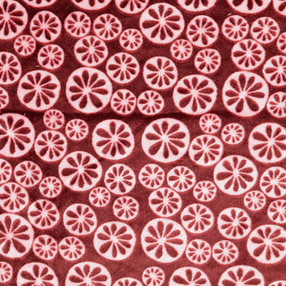 61148/018 Plüsch Fleece Tartan Senfgelb-Braun