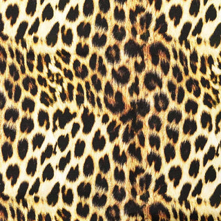 French Terry Stoff angeraut – Leopard – Ansicht 2