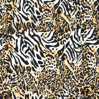 French Terry Stoff angeraut – Leo Animal Mix – Ansicht 2