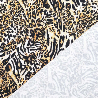 French Terry Stoff angeraut – Leo Animal Mix – Ansicht 3