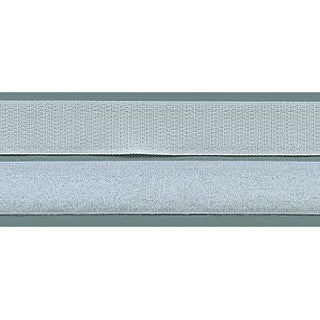 Klettband zum Aufnähen 20 mm in Weiss