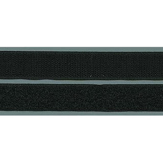 Klettband zum Aufnähen – 20 mm, Schwarz oder Weiss