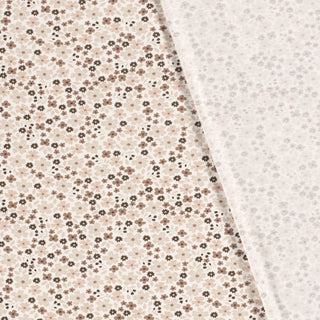 Baumwolljersey Stoff - Mille-Fleurs in Taupe