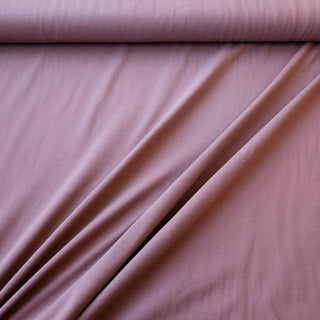 Sommer Baumwolljersey Stoff - Mocca-Rosé