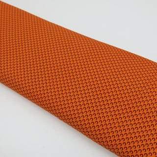 Baumwollstoff Popeline - Kleine Muster auf Orange