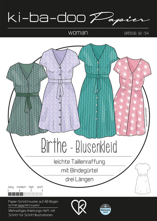 ki-ba-doo Papierschnittmuster - Kleid Birthe | Grösse 32-54