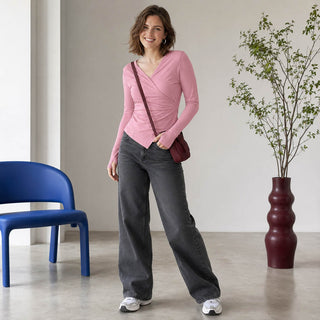Baumwolljersey Stoff – Uni Hellrosa
