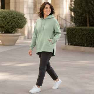 Heavy Sweat Stoff – Altmint kuschelig
