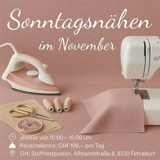 Sonntagsnähen - 23. NOVEMBER 2025