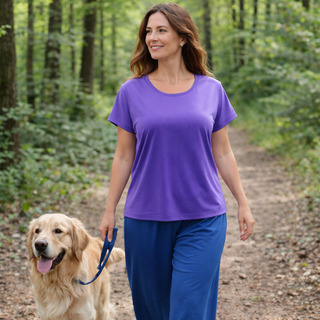 Sportjersey Lila – Elastischer Funktionsstoff