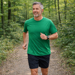 Sportjersey Apfelgrün – Elastischer Funktionsstoff