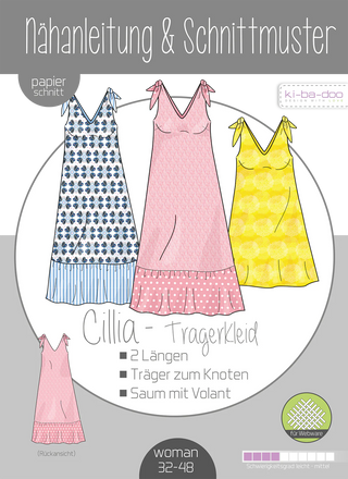 ki-ba-doo Papierschnittmuster - Knoten-Kleid Cillia | Grösse 32-48