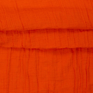 Musselin Stoff - Mandarinenorange
