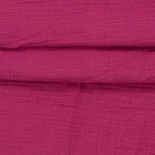 Musselin Stoff - Fuchsia Rosé