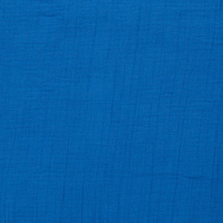 Musselin Stoff - Azurblau