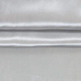 Polester Satin Stoff  - Silbergrau