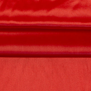 Polester Satin Stoff  - Rot