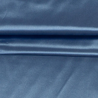 Polester Satin Stoff - Rauchblau