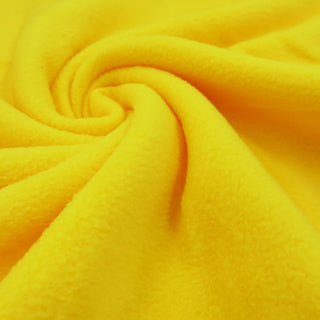 Fleece Stoff -  Gelb