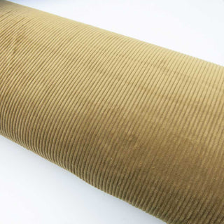 Cordstoff beige mit Soft-Finish – Feine Rippenstruktur, 100% PES, ideal für Kleidung und Deko
