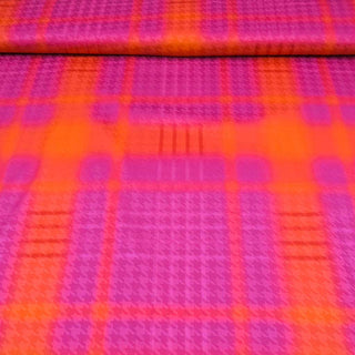 Satin-Jacquard Stoff – Pink-Orange zart schimmernd