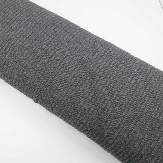 Strickstoff Melange Grau – Detailansicht weicher, elastischer Rippstrick, Stoffrestposten Schweiz
