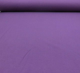 Detailaufnahme violetter Baumwoll-Strickjersey – elastisch & weich
