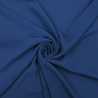 Chiffon Krepp - Marineblau Stoffrestposten