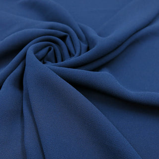 Chiffon Krepp - Marineblau Stoffrestposten