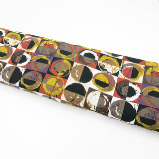 Viskose Stoff - Grafische Kreise Multicolor