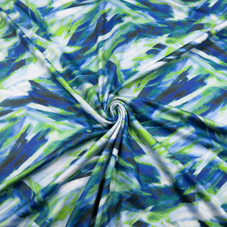 Sport Jersey Stoff - Blau-Grün