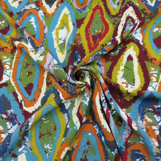 Viskose Stoff - Abstract Multicolor 