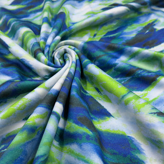 Sport Jersey Stoff - Blau-Grün
