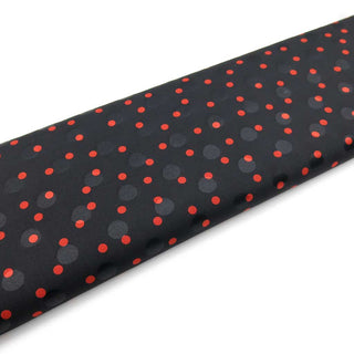 Satin Stretch - Polka Dots Schwarz & Rost