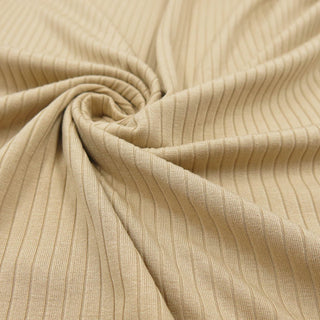 Viskose Rippjersey - Beige