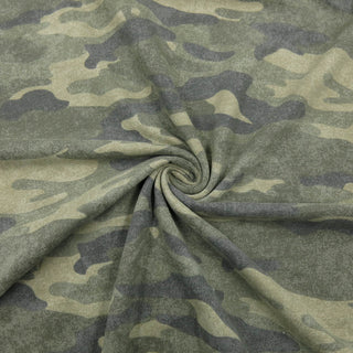 FrenchTerry angeraut - Camouflage Stoffrestposten