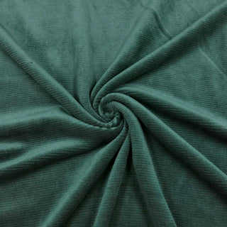 Baumwoll Cordjersey Stoff – Tannengrün