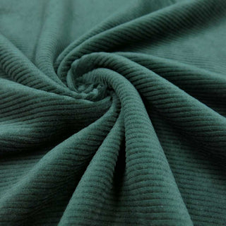 Baumwoll Cordjersey Stoff – Tannengrün